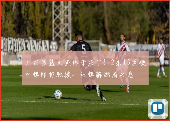 广东男篮大鱼终于来了！2米13黑硬中锋即将驰援，杜锋解燃眉之急